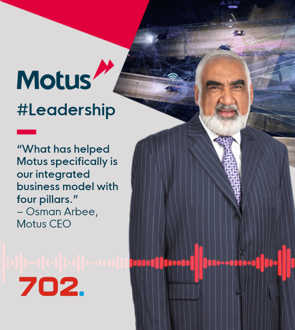 Motus CEO Osman Arbee discusses the company’s integrated business model on Radio 702